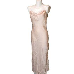 Vintage Victoria's Secret Silk Pink Gown Dress M